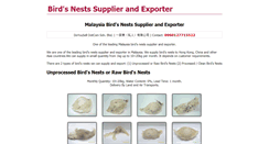 Desktop Screenshot of birdnestsuppliers.com